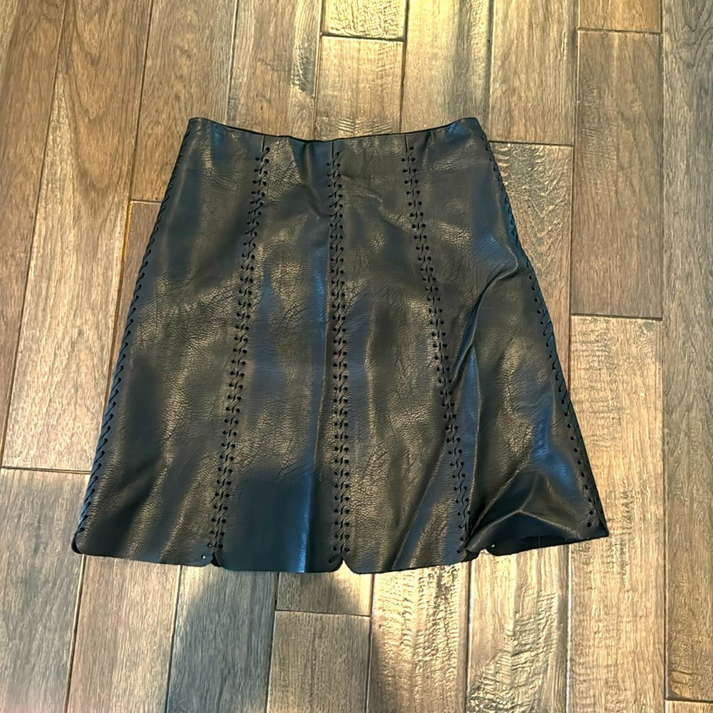 Club Monaco, Leather mini skirt